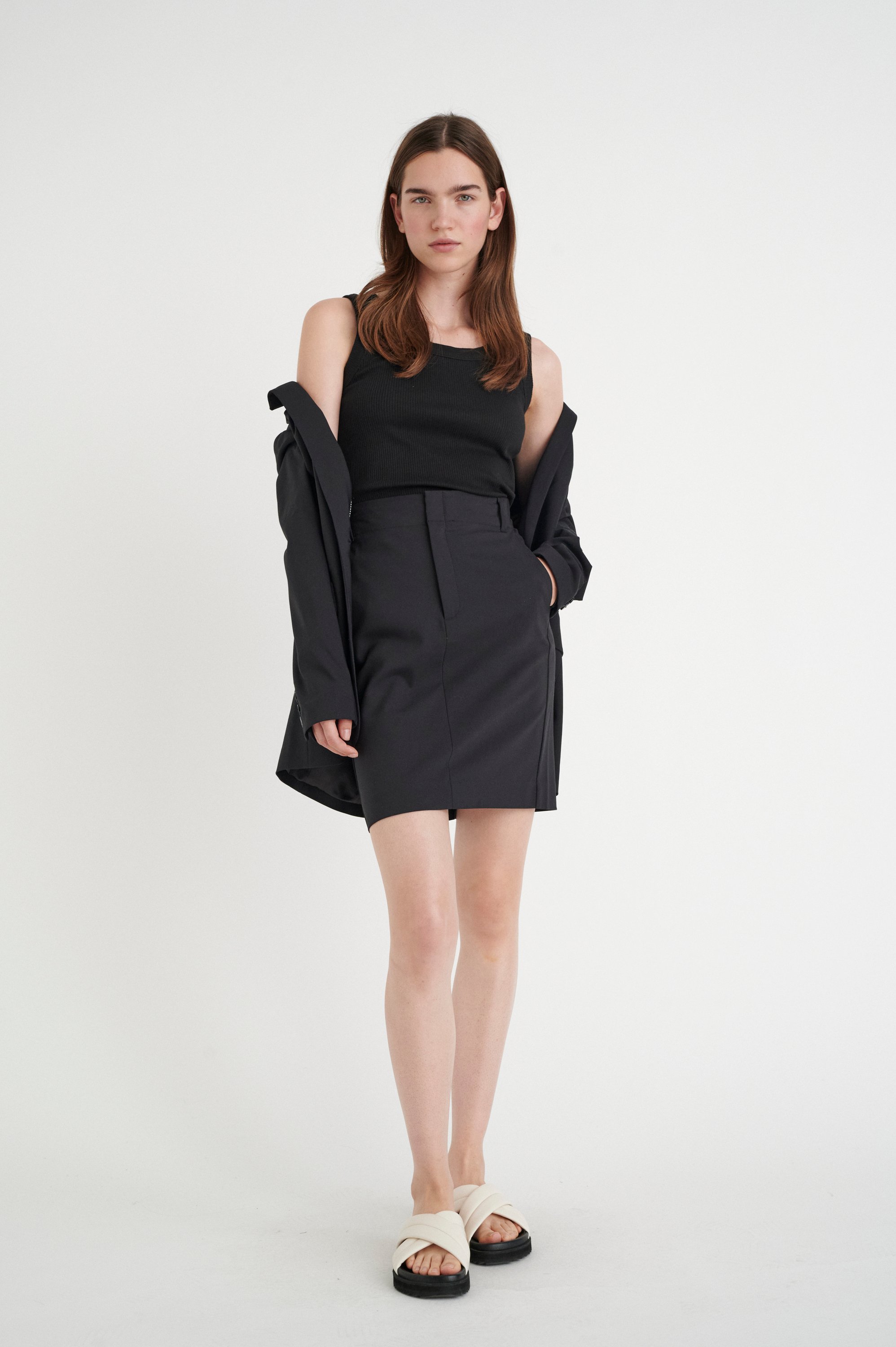 Rock Gerade Passform Blac