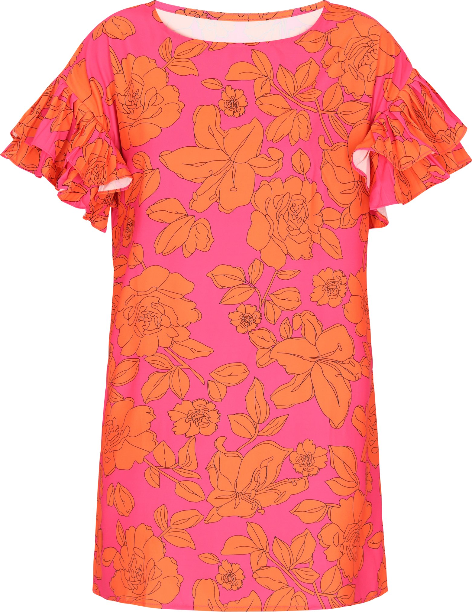 Faina Kleid Frauen rosa-orange