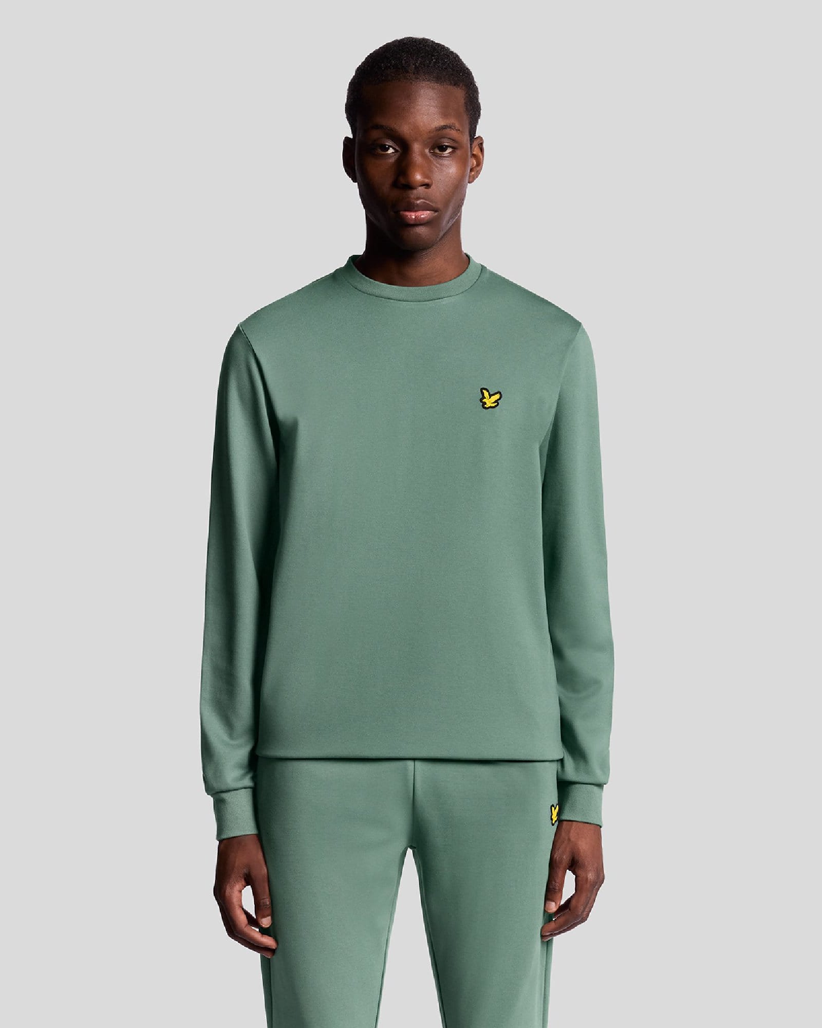 Herren Lyle And Scott Rundhals Fly Fleece in Grün
