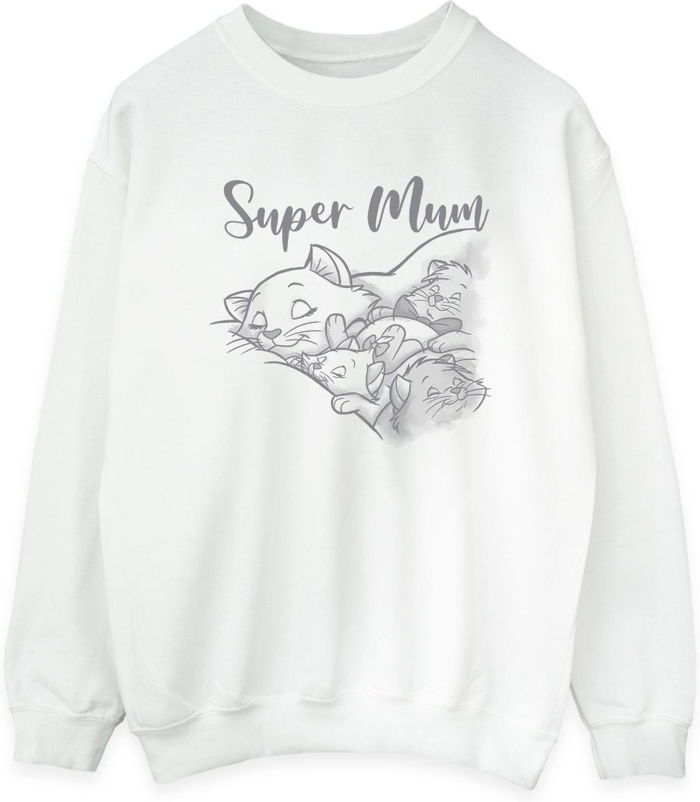 Disney - "Classics Marie Super Mum" Sweatshirt für Damen (Weiß)
