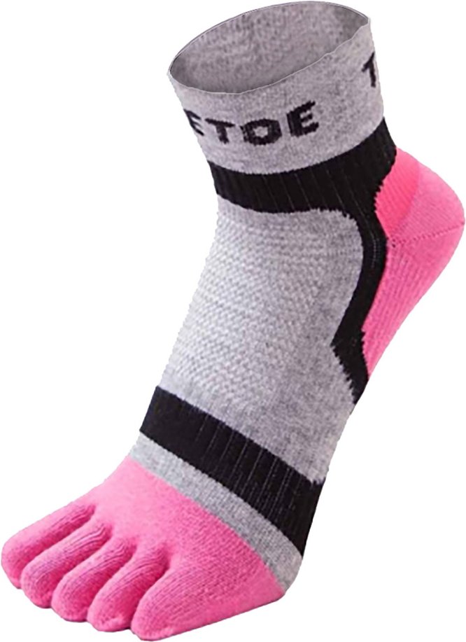 TOETOE - Herren- und Damen-Atmungsaktive Sportleichte Laufsocken mit niedrigem Schnitt - Rosa