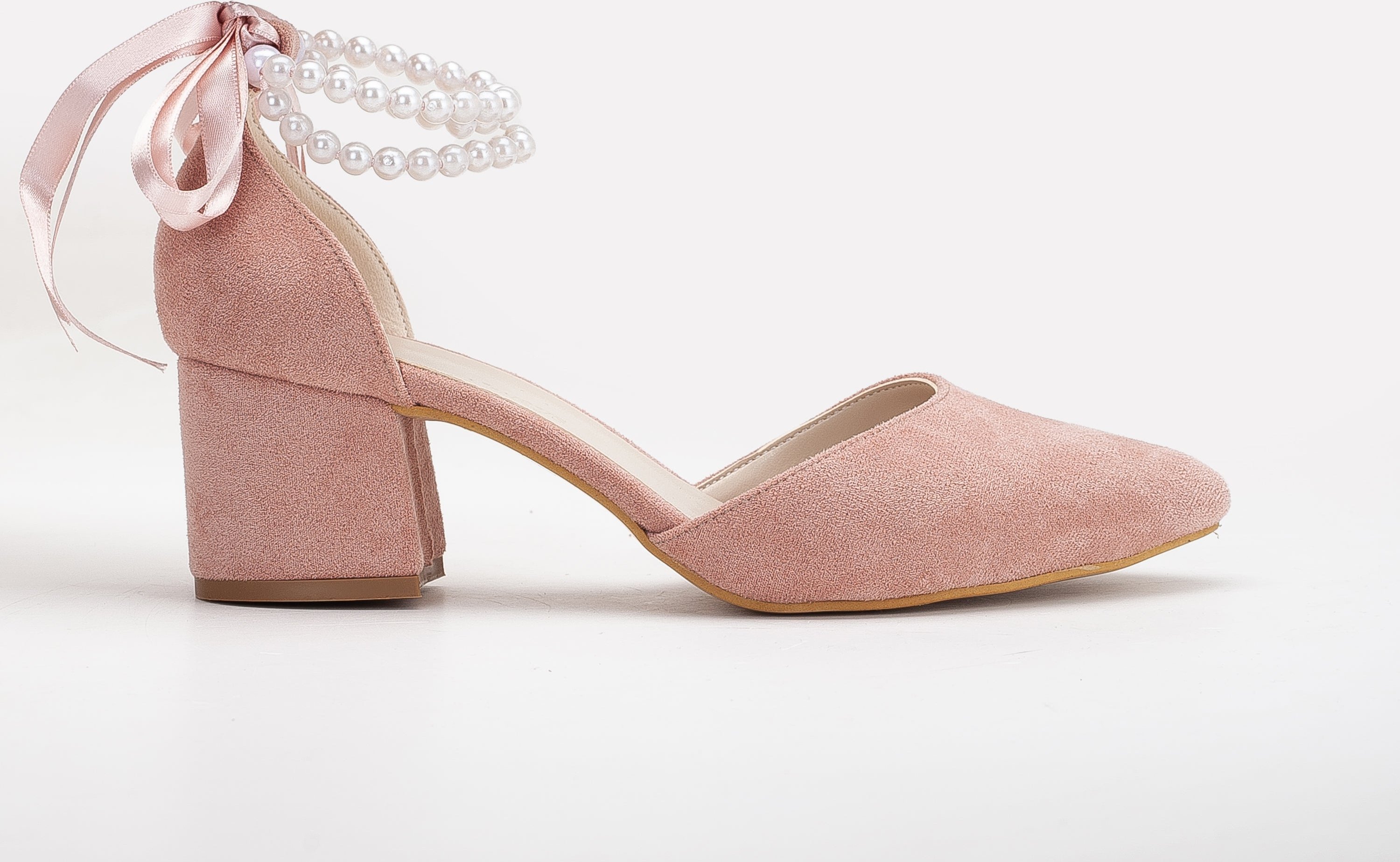 Miranda Niedrige Blockabsätze mit Perlen