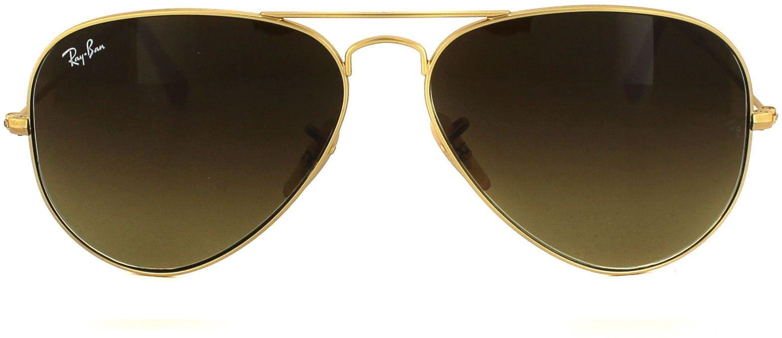 Ray-Ban Sonnenbrille Aviator 3025 112/85 Matt Gold Braun Gradient