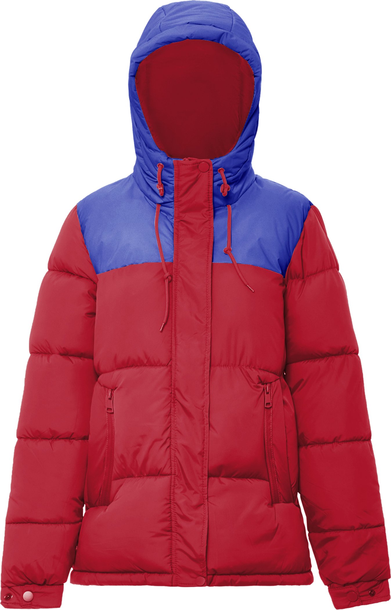Mymo Wattierte Steppjacke Damen Rot Kobalt