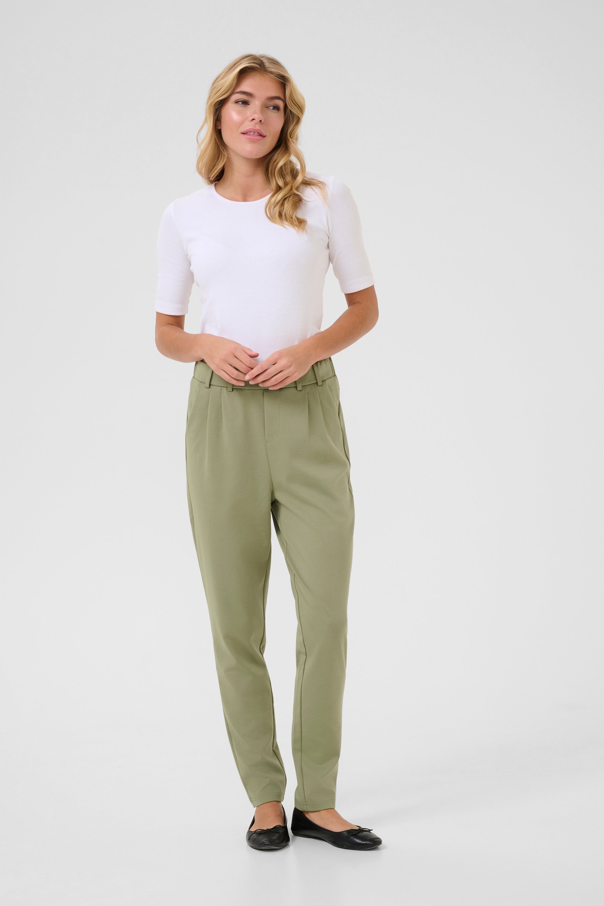 Strickhose Regular fit Oil Green