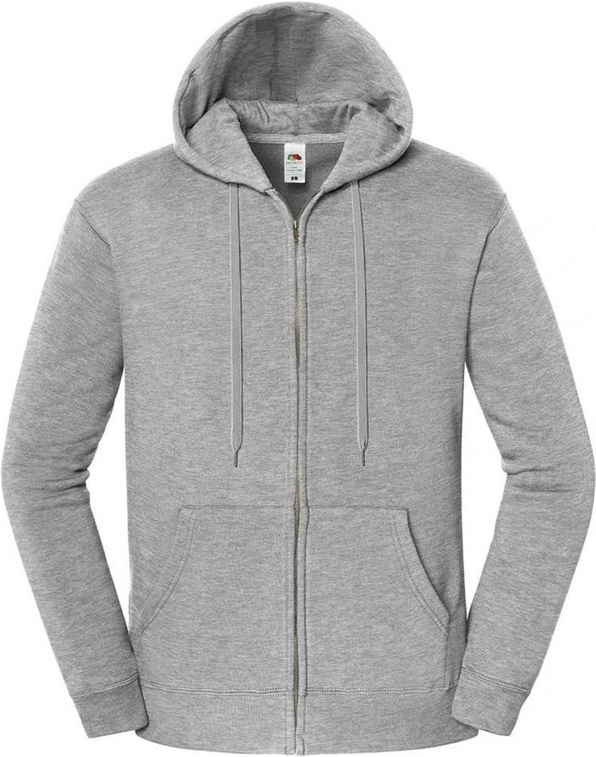 Fruit of the Loom - "Iconic Premium" Hoodie mit durchgehendem Reißverschluss für Herren (Sportliches Heather)