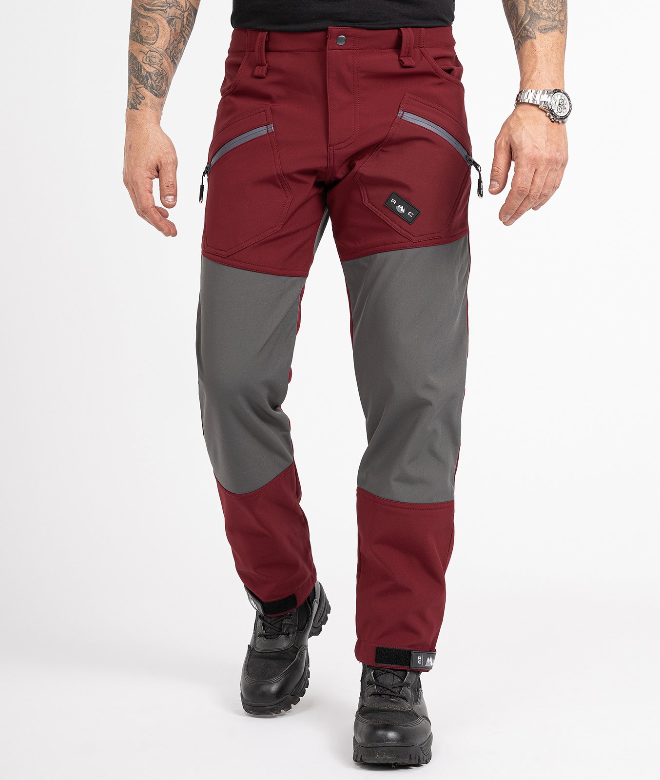 Rock Creek Softshellhose Weinrot