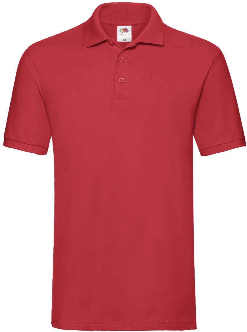 Fruit of the Loom - "Premium" Poloshirt für Herren (Rot)