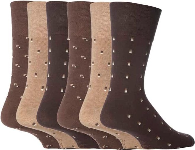 Gentle Grip - 6 Paar Gentle Grip Socken für Herren, nicht elastisch - MGG20