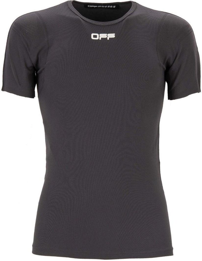 Off White - T-Shirt für Damen, Nahtlos (Schwarz)