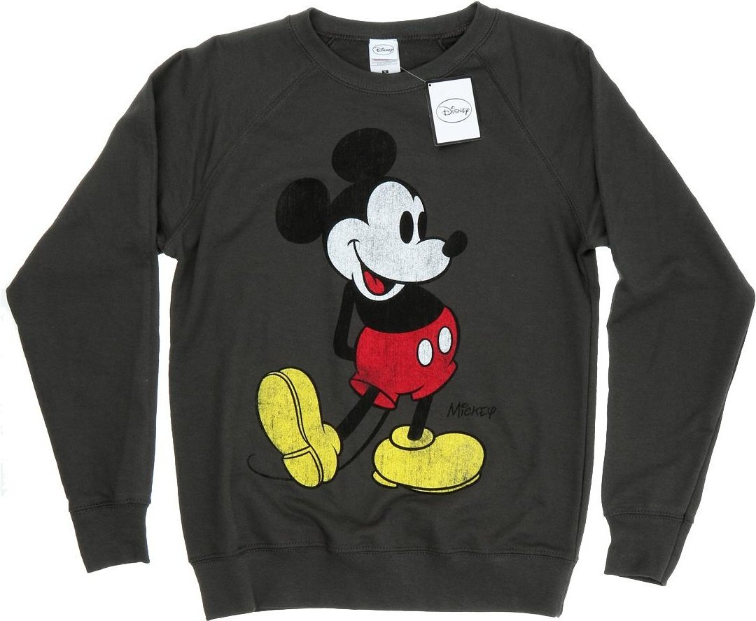 Disney Damen/Damen Mickey Mouse Classic Kick Sweatshirt (Light Graphite)