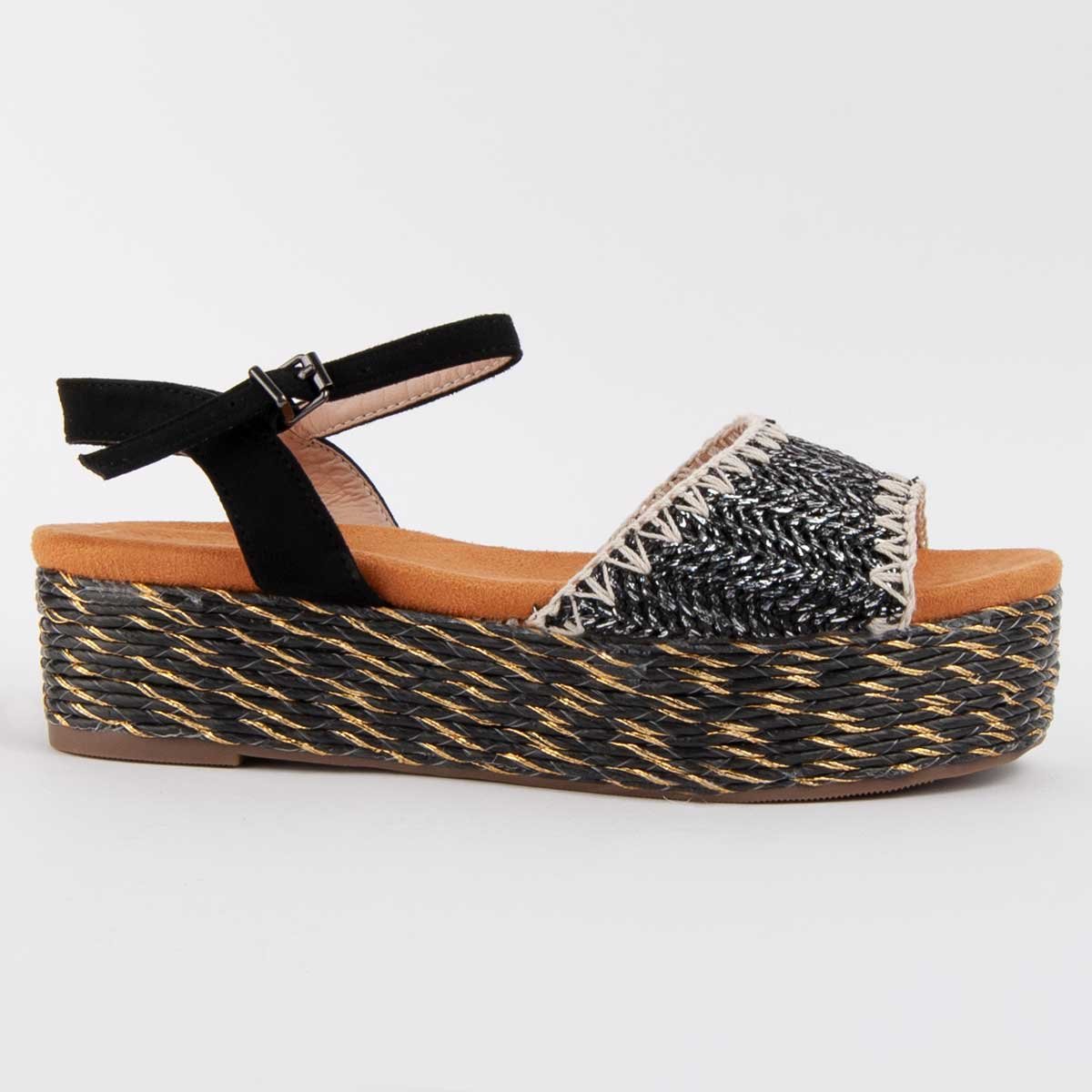 Montevita Plateau-Sandale Salaia Schwarz