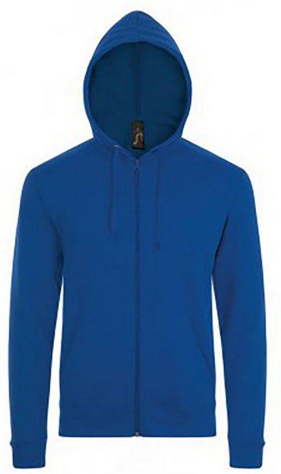 Thumbnail - SOLS Herren Stone Zip Up Plain Hoodie (Königsblau)