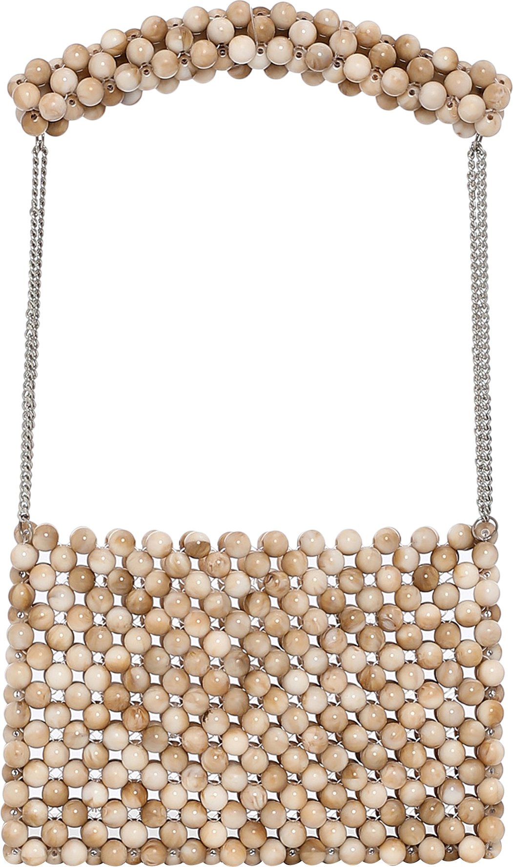 FELIPA Handtasche Damen Beige Mehrfarbig