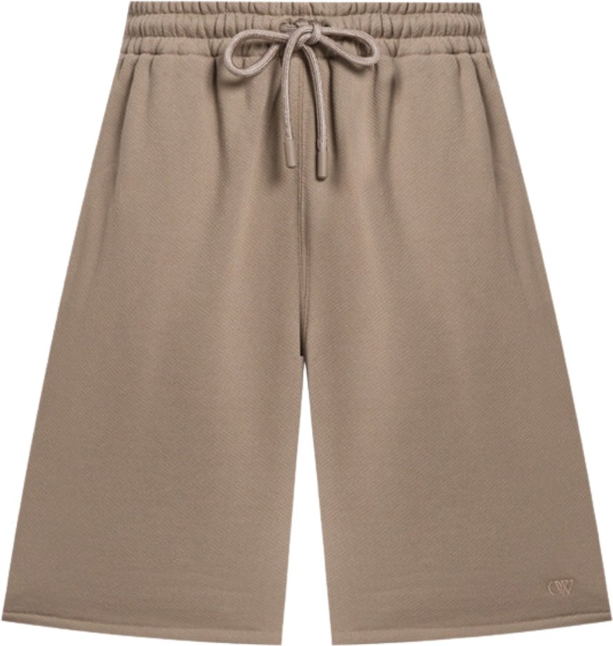 Off-white Ow Skate-sweatshorts Mit Stickerei Beige