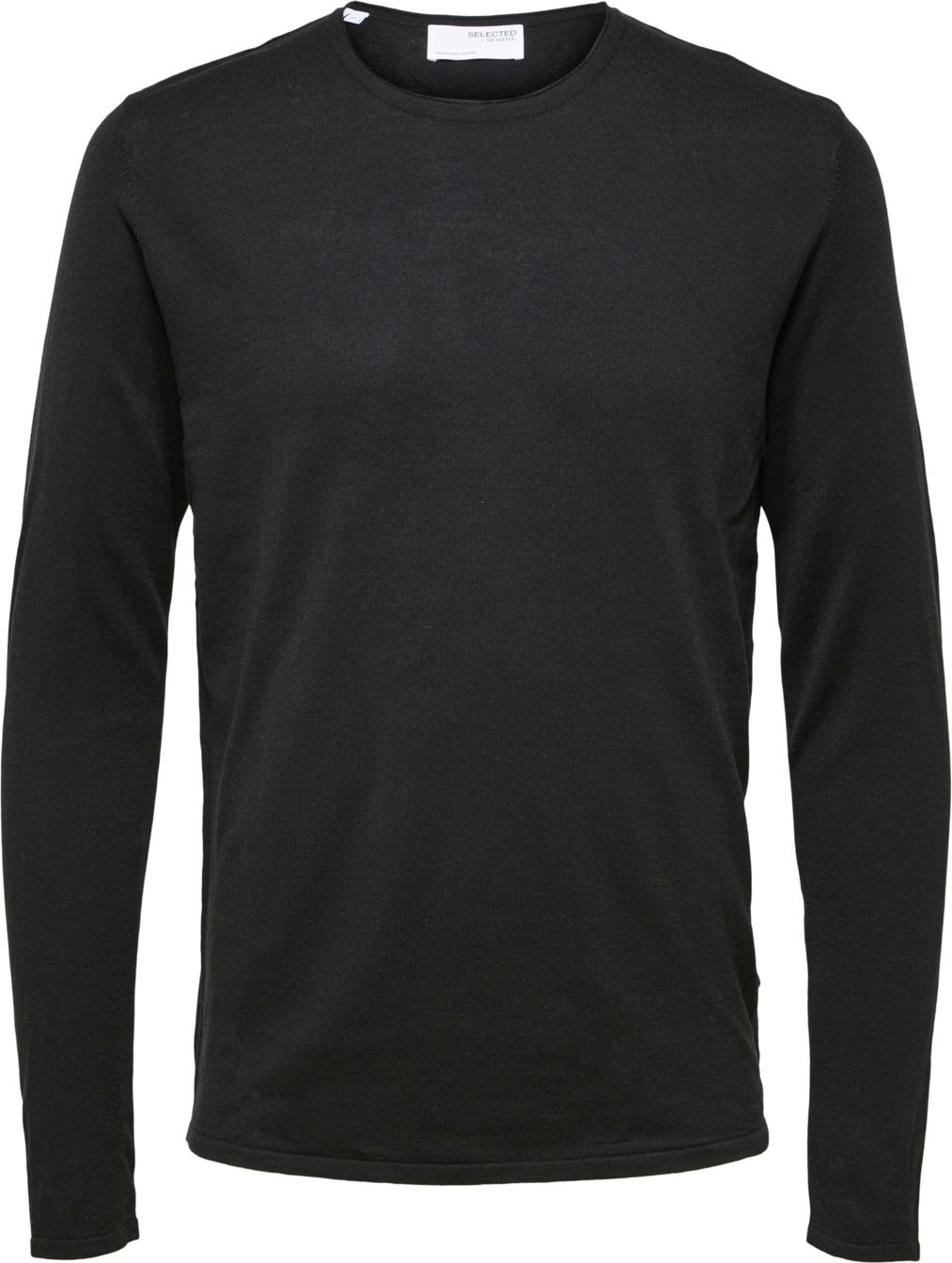 Rocks Knit Crew Neck Zwart von Selected in der farbe Schwarz und in größe L.