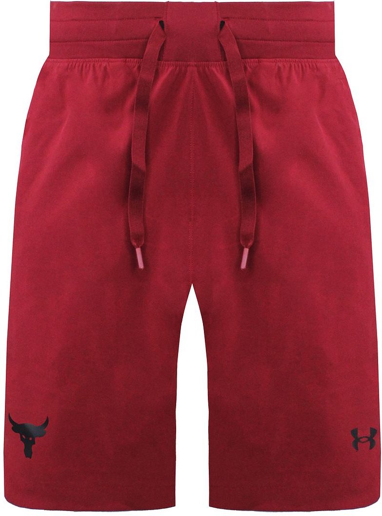 Under Armour X Project Rock Snap Mens Red Shorts
