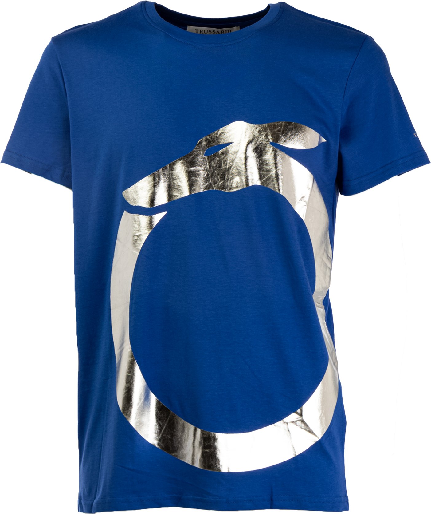 Herren T-Shirt mit kurzen Ärmeln und schlichtem Rundhalsausschnitt mit Druck