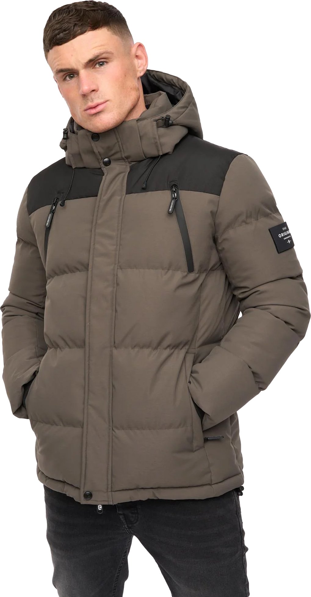 Crosshatch - "Menray" Jacke für Herren (Oliv)