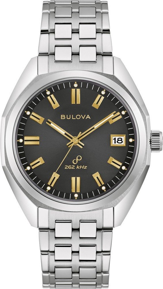 Bulova Jet Star Herren Silber Uhr 96B415