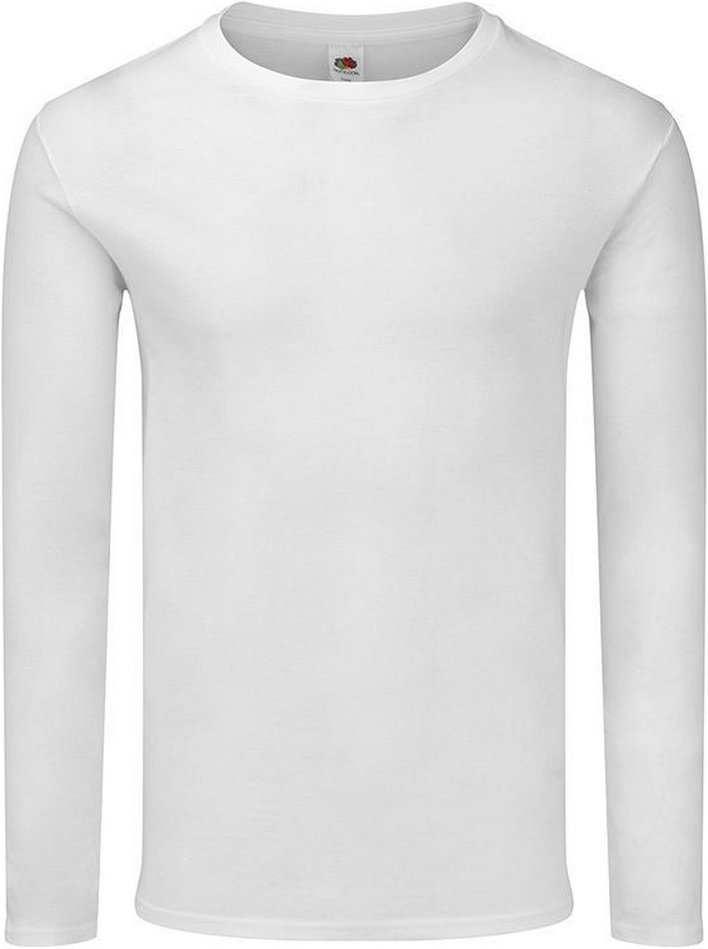Fruit of the Loom Herren Iconic 150 Langarm T-Shirt (Weiß)