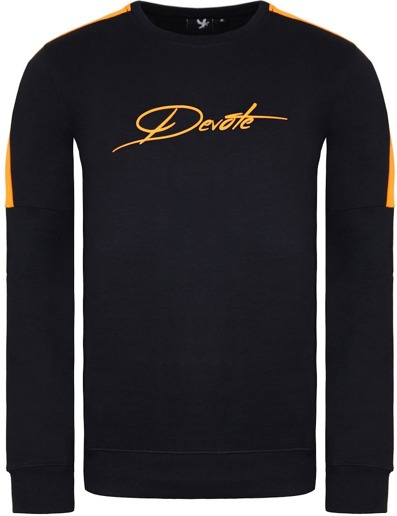 Widmen Sie London Baldwin Mens Black/Orange Pullover