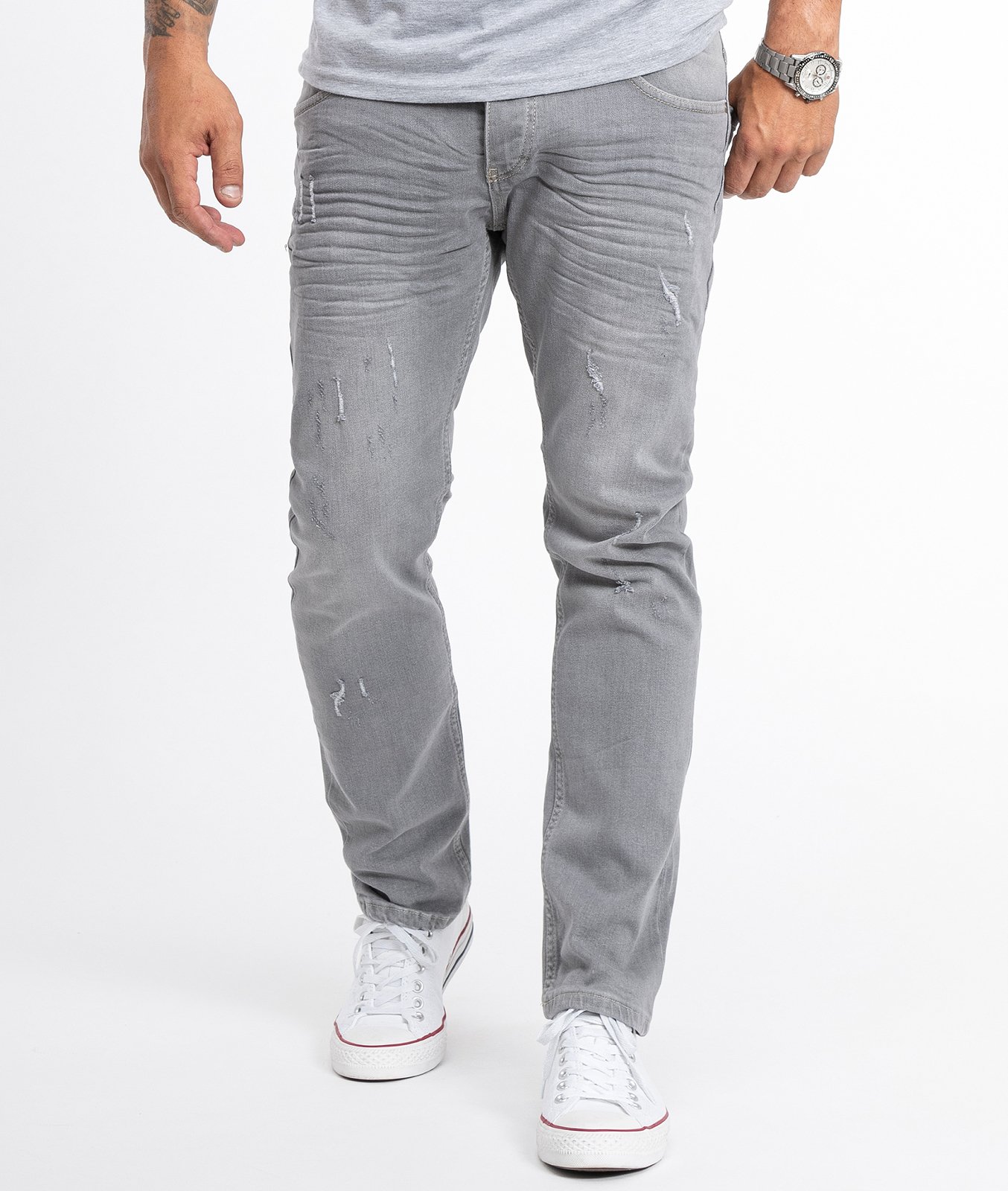 Rock Creek Jeans Straight Cut Grau