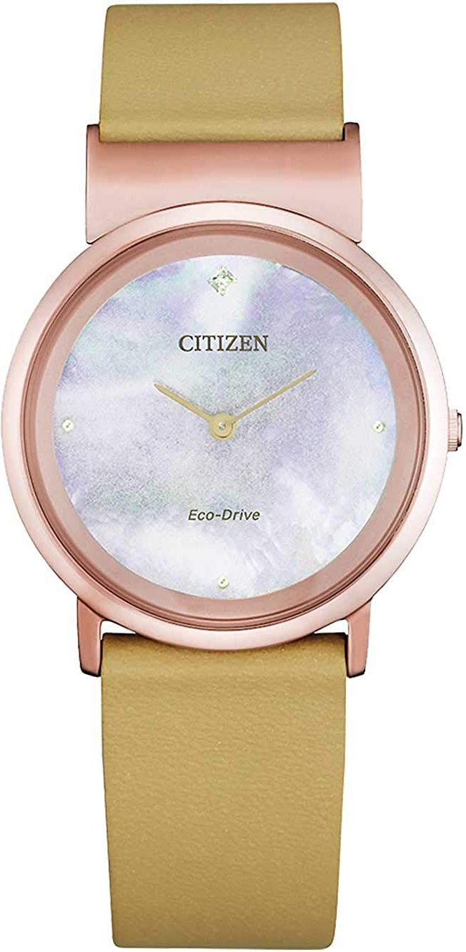 Citizen Damenbeige Uhr EG7073-16Y