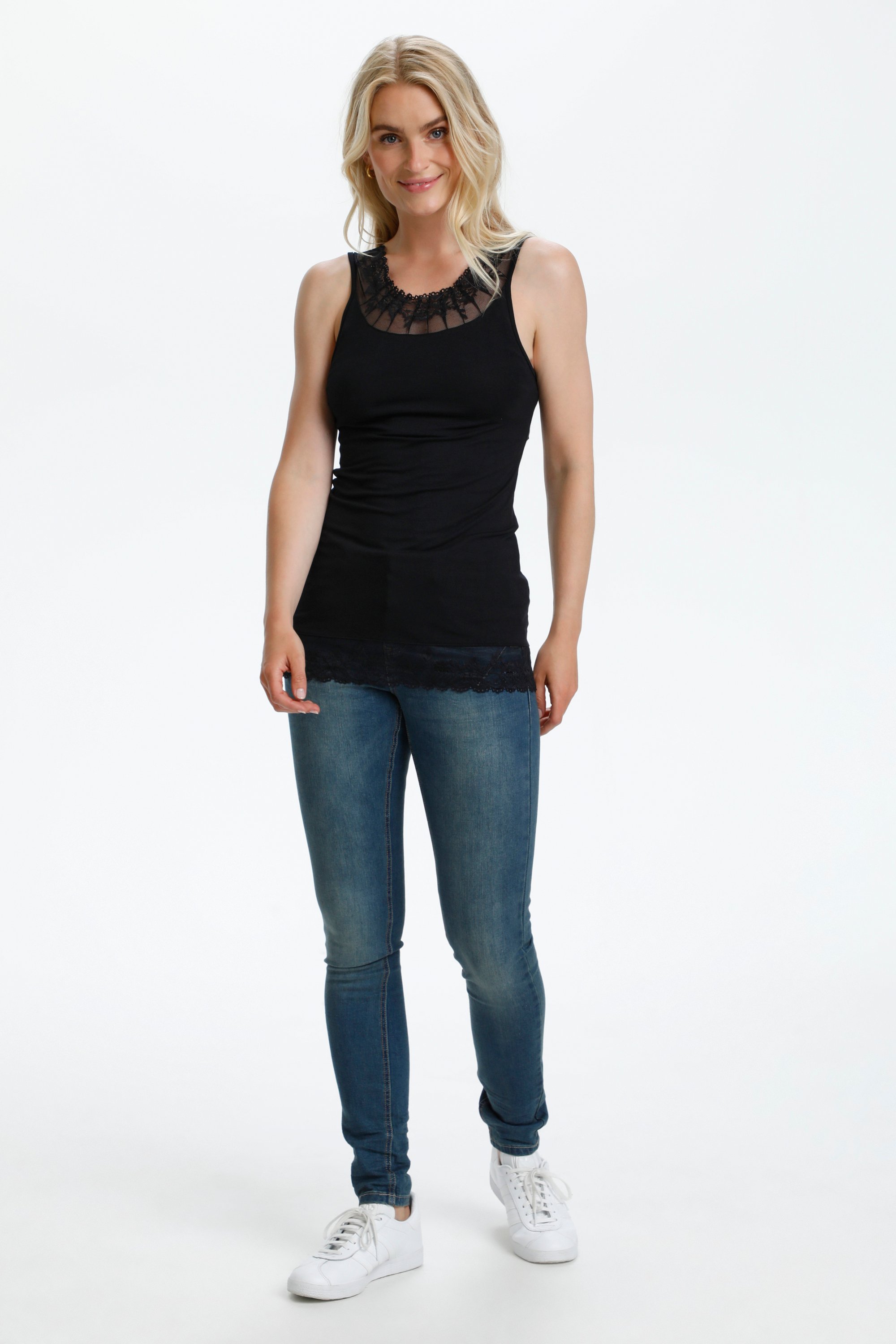 Jerseytop Florence Slim fit black