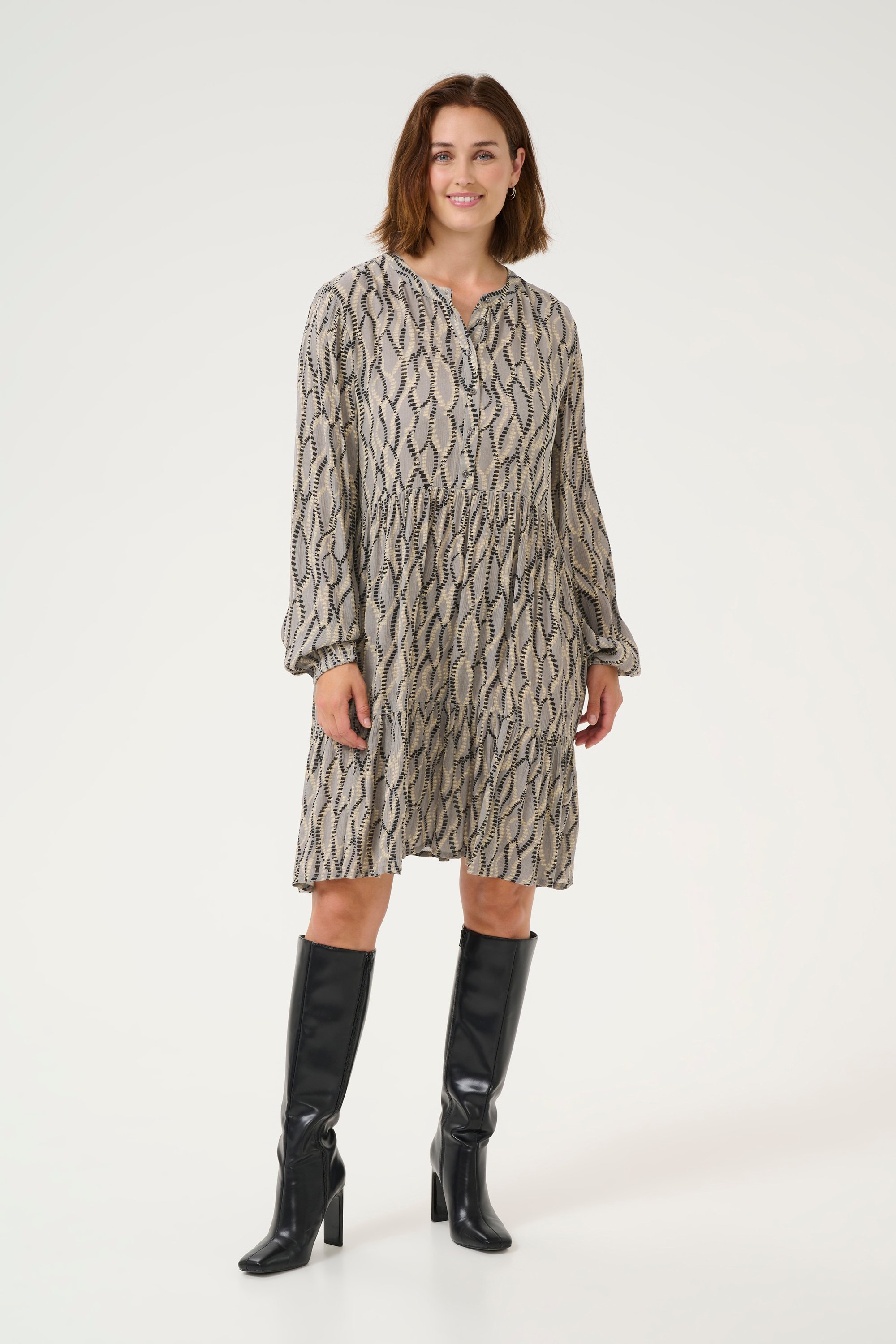Thumbnail - Kleid Regular fit grey