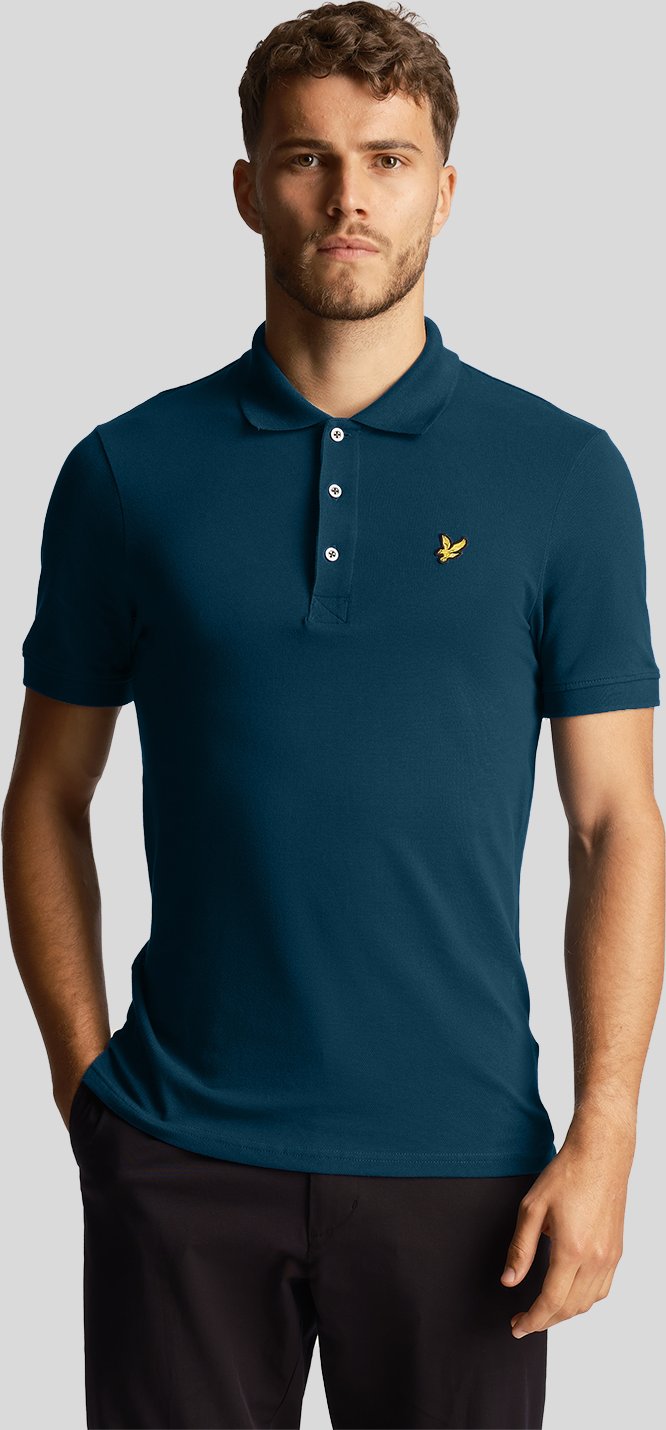 Thumbnail - Lyle & Scott – Schlichtes Poloshirt in Marineblau