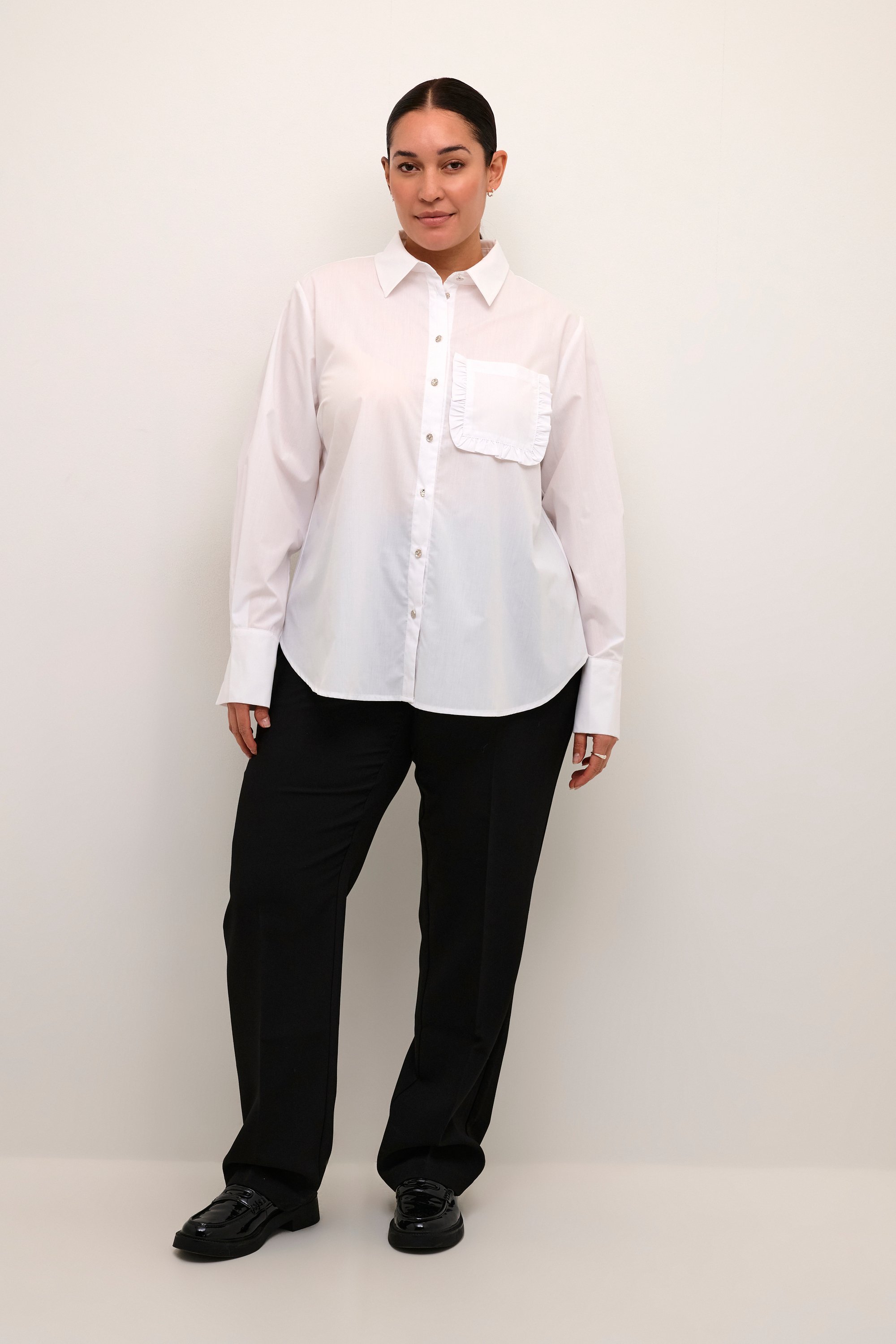 Thumbnail - Langarm - Hemd Loose fit Optical White