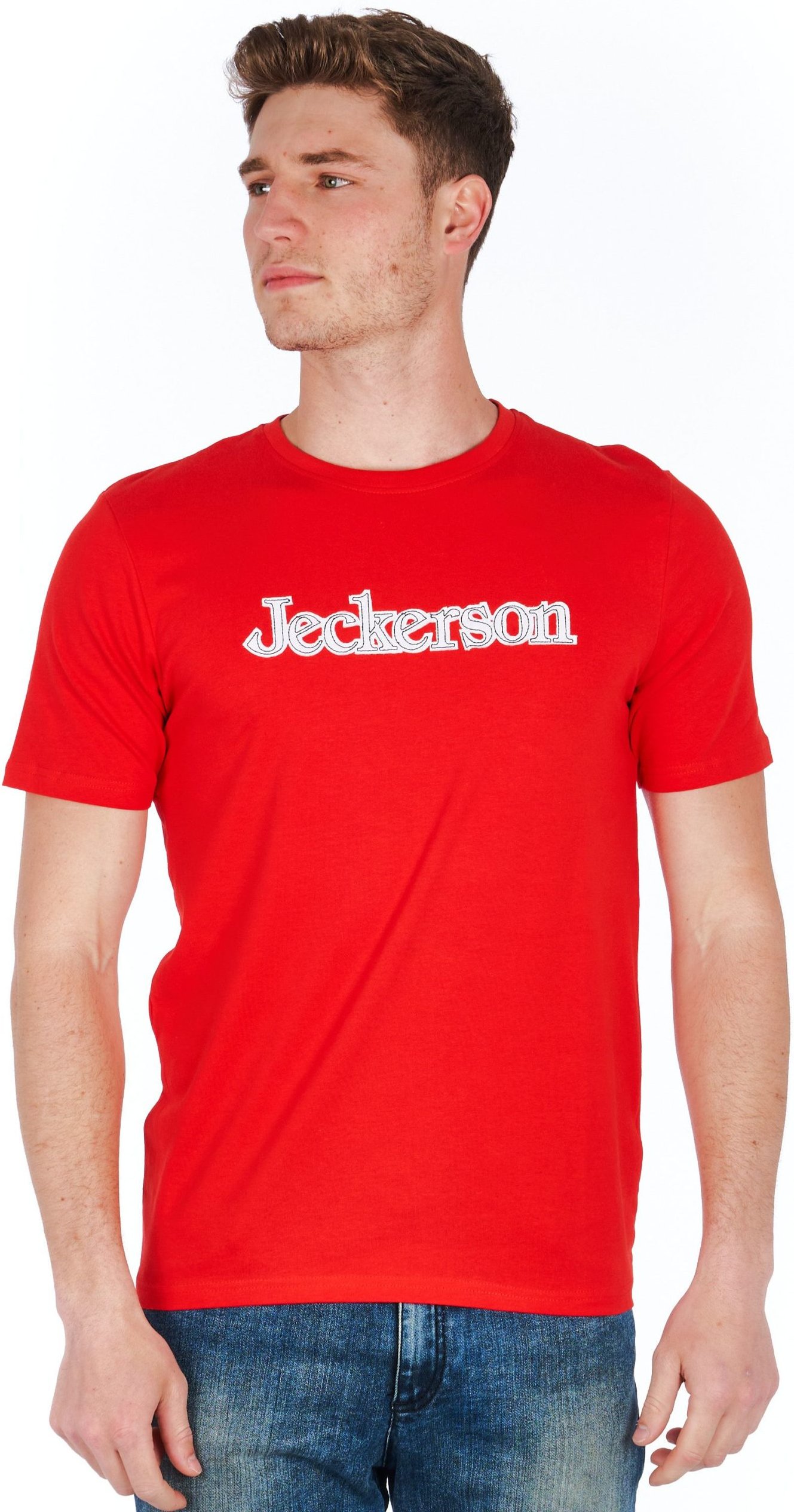 Rotes Baumwoll-T-Shirt