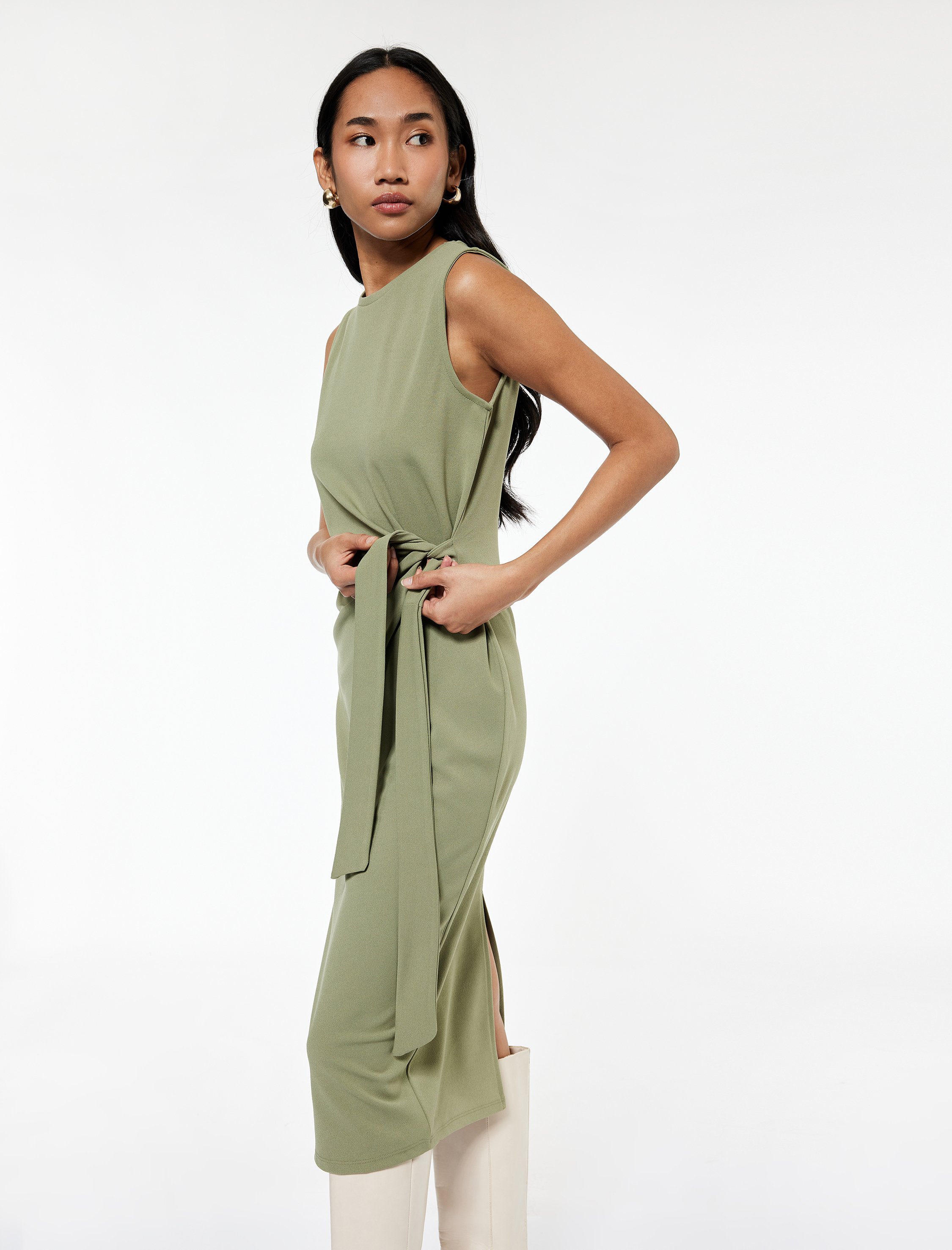 Koton KLEIDER Ärmelloses Midi-Kleid mit Anschluss-Detail