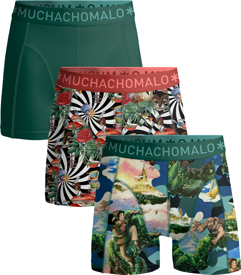 Muchachomalo Herren Boxer Shorts - 3er Pack - Herren Unterwäsche