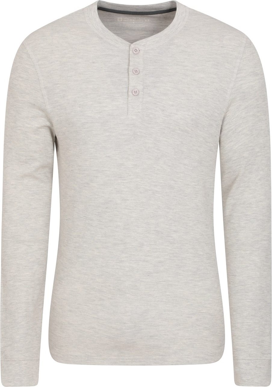 Mountain Warehouse - "Selby" T-Shirt Henley-Kragen für Herren (Beige)