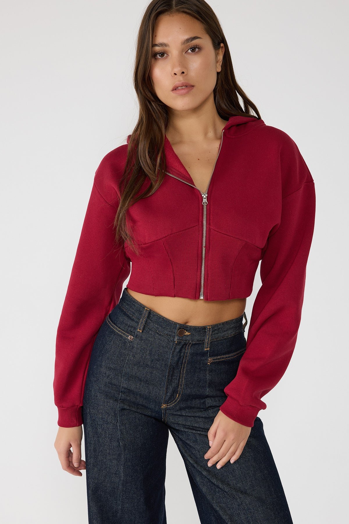 Kapuzenpullover mit Reißverschluss