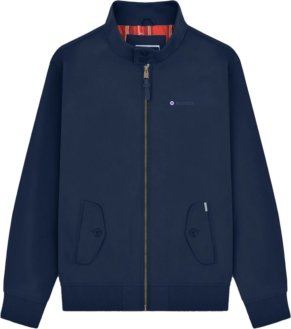 Lambretta - Harringtonjacke für Herren, Widerstandsfähig gegen Regen (Marine)