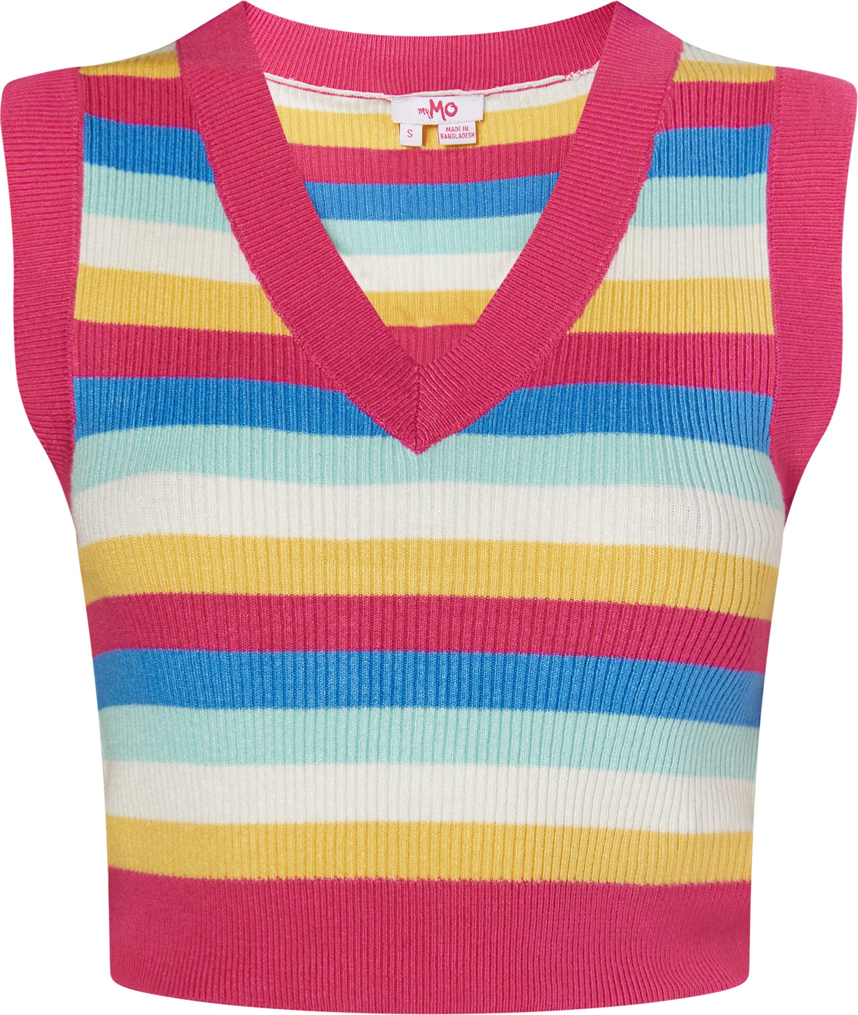Thumbnail - Mymo strickpullunder Damen Rosa Mehrfarbig