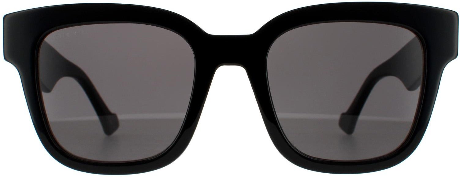 Gucci Rechteckige Damen Sonnenbrille Schwarz Grau