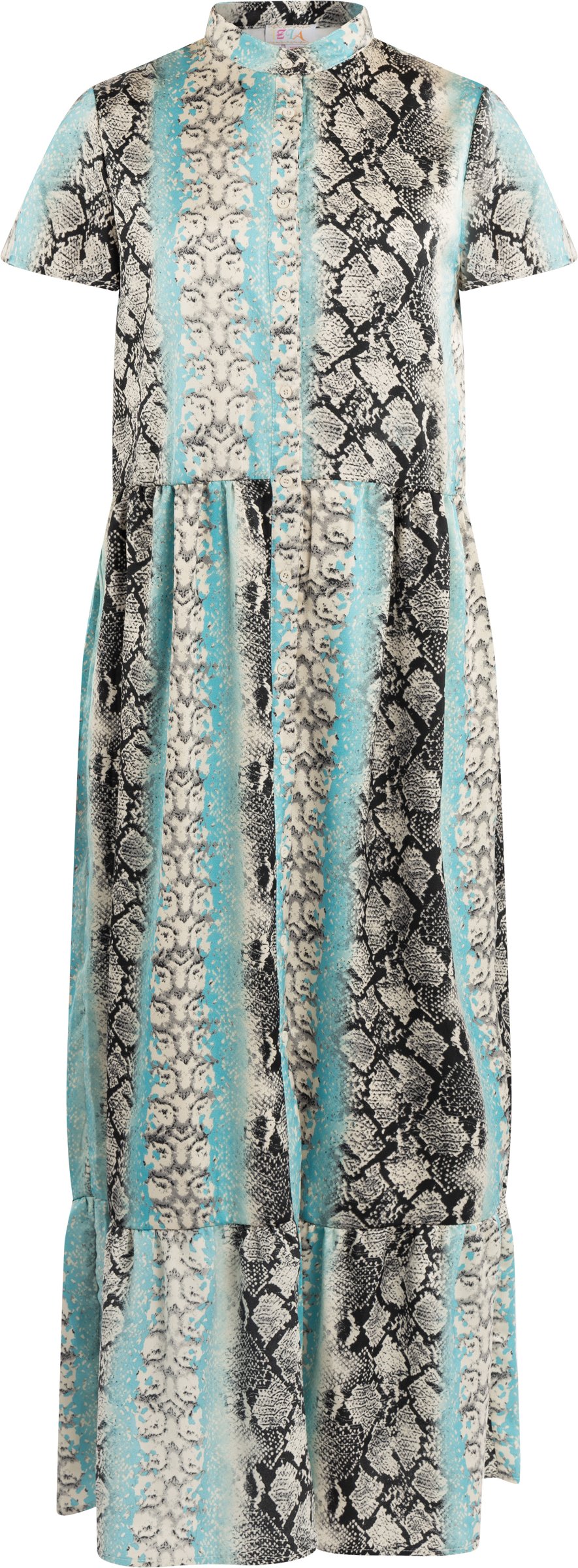 IZIA Robe à manches courtes maxi gaya