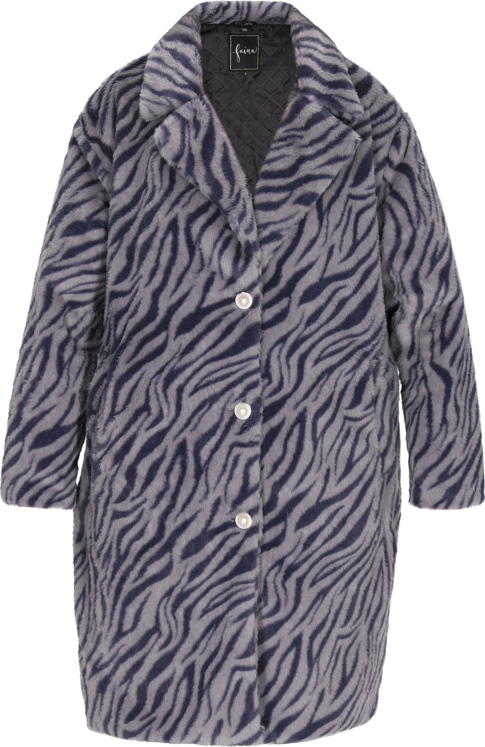 Faina Jacke Damen grau/schwarz