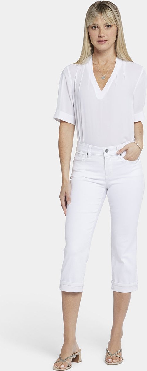 Marilyn Straight Crop Jeans aus Cool Embrace® Denim | Optisches Weiß