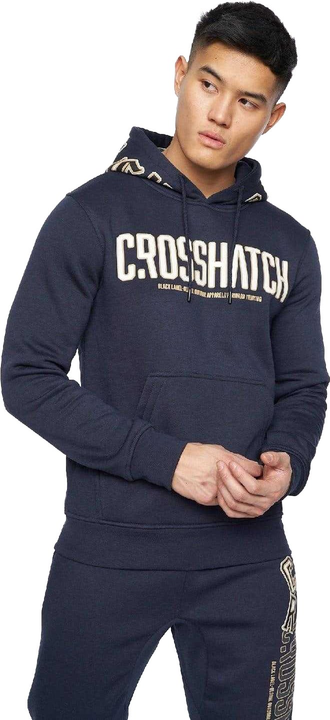 Crosshatch - "Doddington" Kapuzenpullover für Herren/Damen Unisex (Blau)