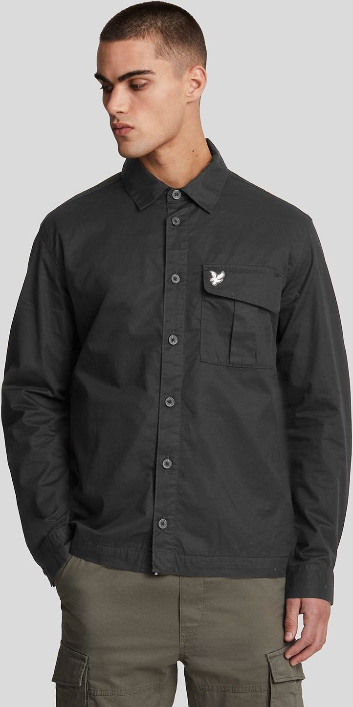 Thumbnail - Lyle & Scott Plissee-Overshirt mit Tasche – Lack