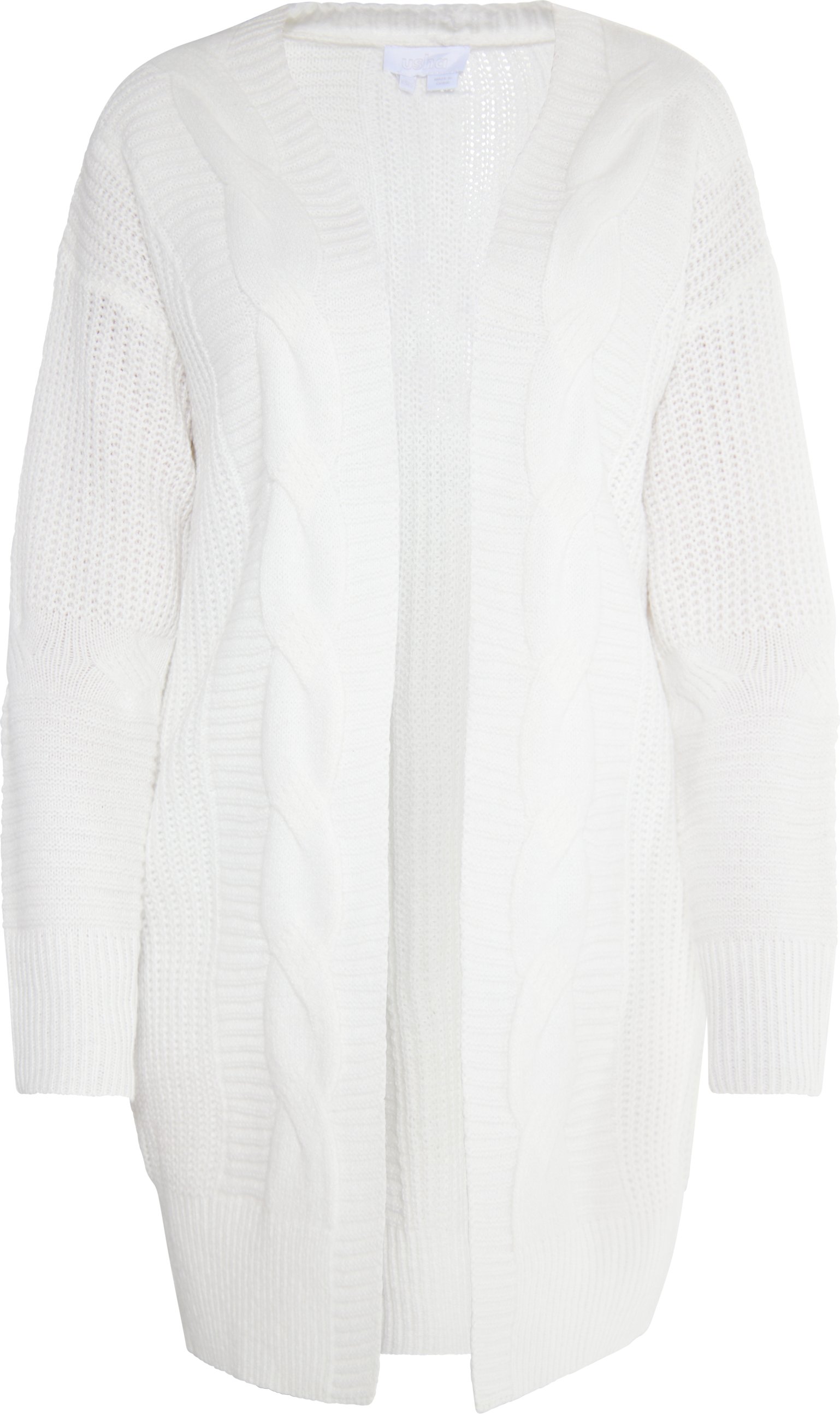 usha Langer Cardigan Damen weiss