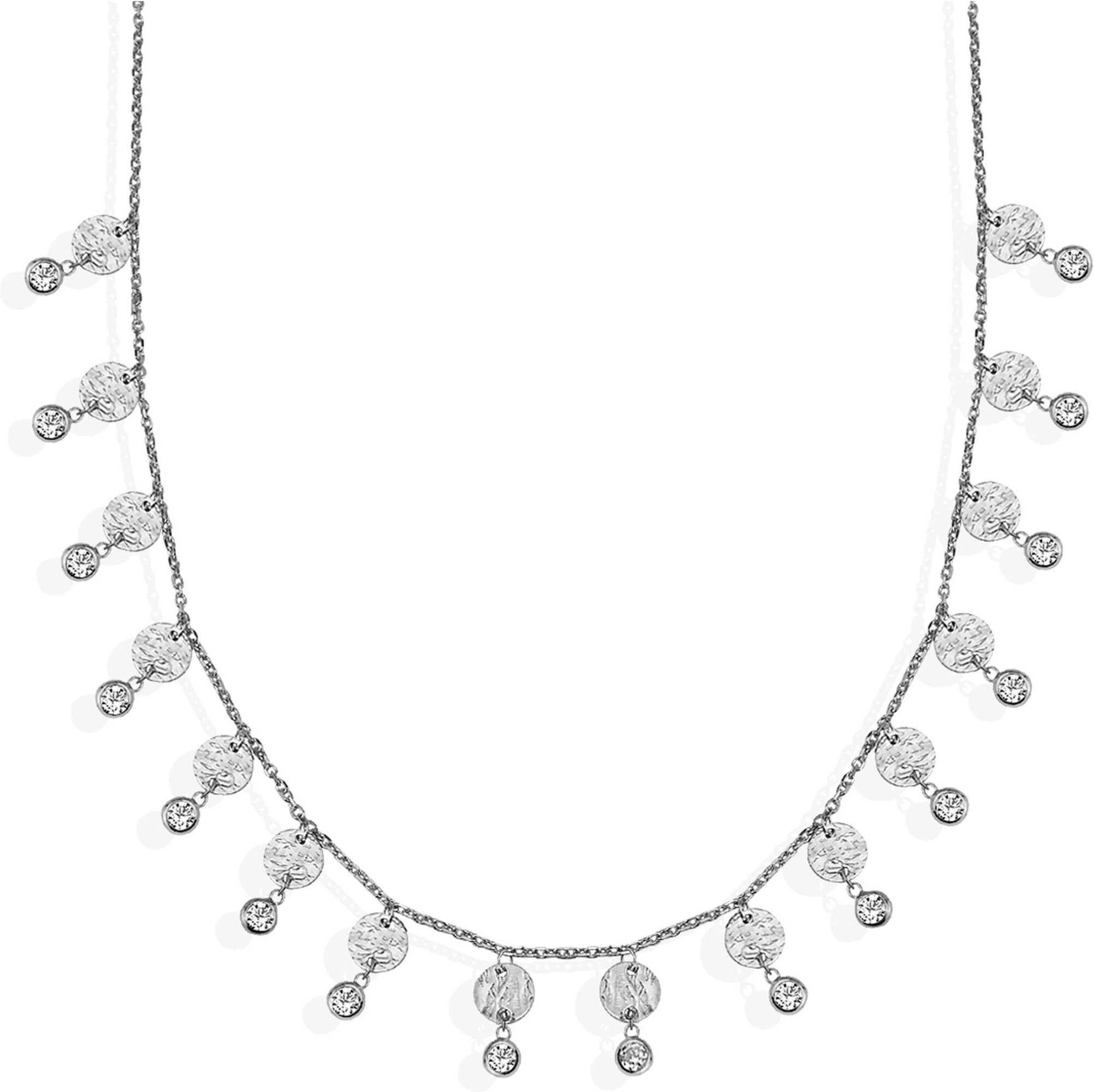 Dkeniz Anhänger mit Kette 925/- Sterling Silber Doppel Fundament Silberkette