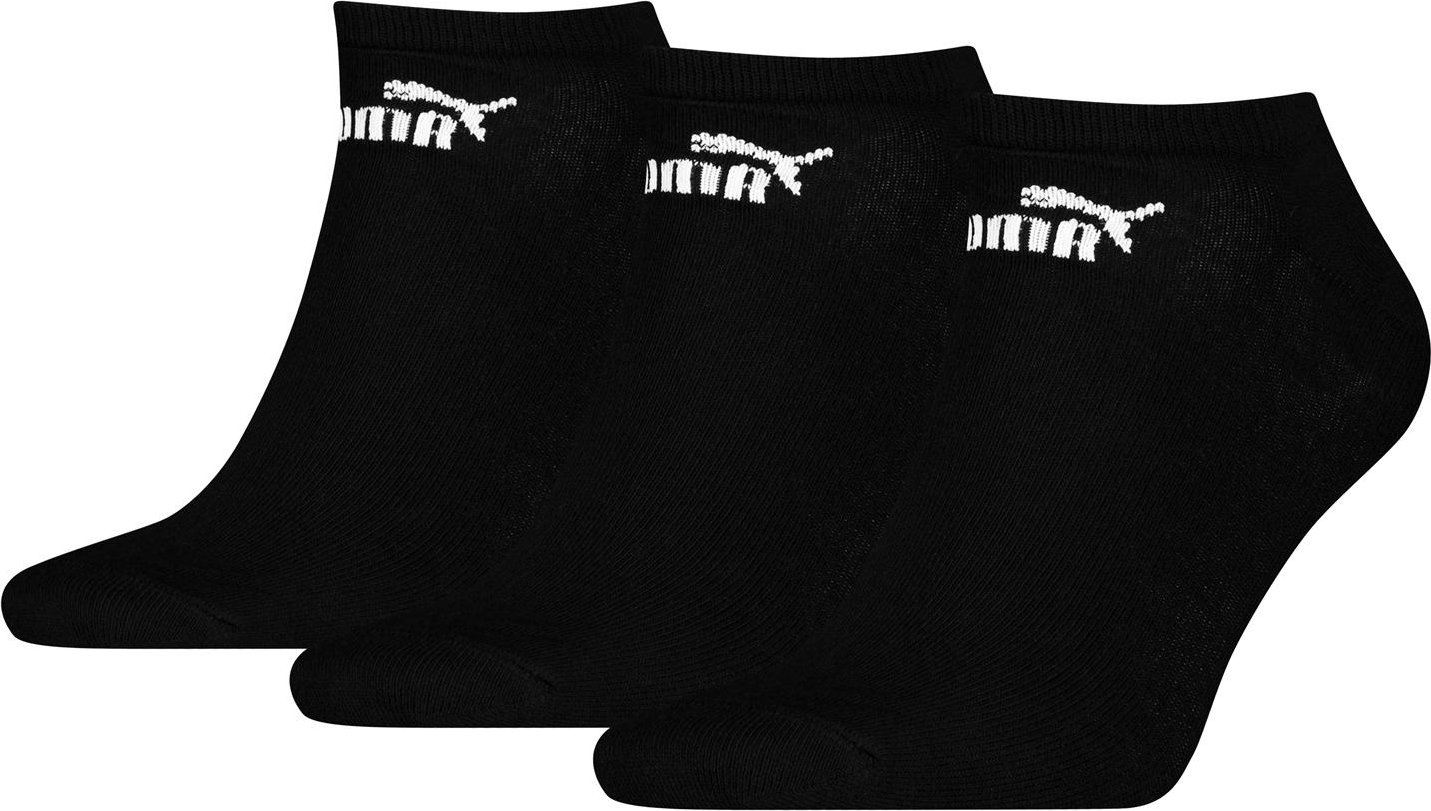 Puma - Sneaker-Socken für Herren/Damen Unisex(3er-Pack) (Schwarz)