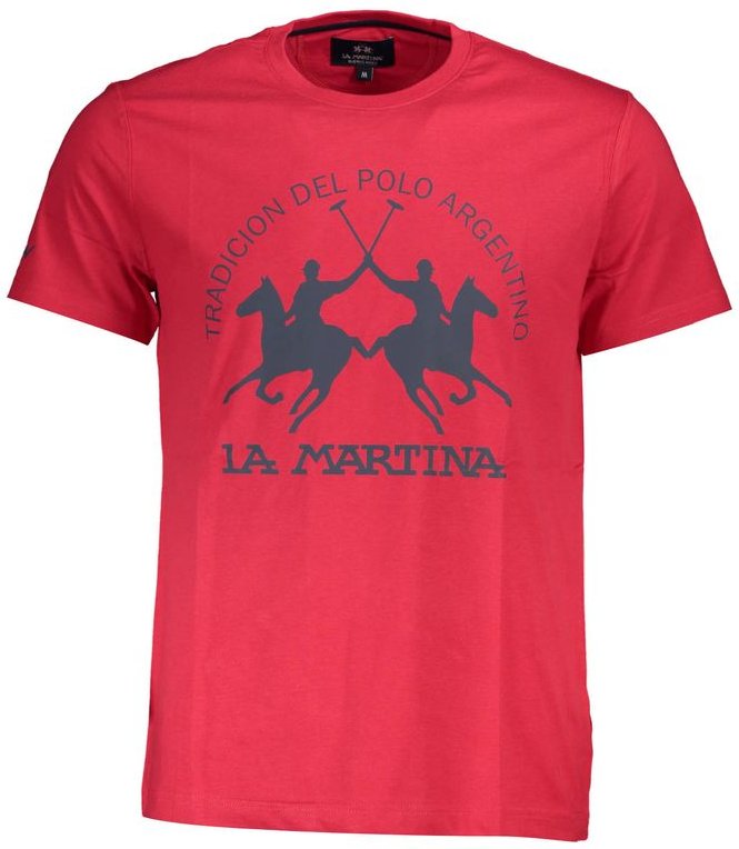 La Martina Rosso Baumwoll-Herren-T-Shirt