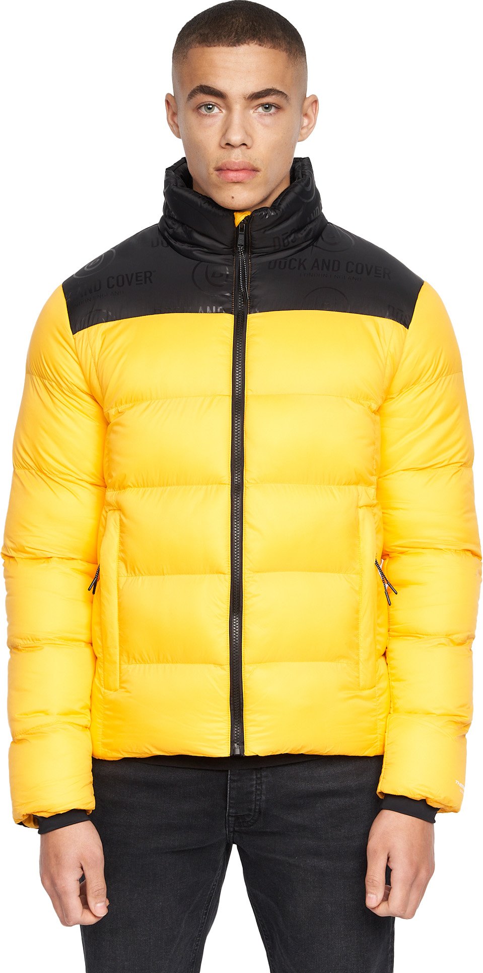 Thumbnail - Duck and Cover - "Synflax" Steppjacke für Herren (Gelb)
